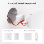 NALACAL Smart Light Switch (2 Way), Works with Alexa, Smartthings Hub, Google Home and Zbbridge-P, Hub Required, No Neutral Required, Turn On/Off Your Light By Voice Command - Image 8