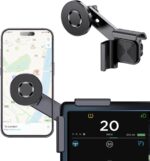 Exrp for Tesla Phone Mount, MagSafe Strongest Magnet Power Magnetic Car Phone Holder Mount for Tesla 3/Y Accessories Fits for All iPhone & Android Phones - with Magnetic Ring