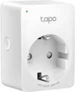 TP-Link TAPO P100 – Wi-Fi Mini Smart Plug, Ideal for Scheduling Linking/Unlinking and Economizing Energy, Compatible with Alexa and Google Home, cor branca