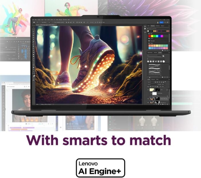 Lenovo 2024 Yoga 7i 2-in-1 AI Laptop, 16" WUXGA Touch, Intel 12-Core Ultra 7 155U (Beat i7-1355U), 16GB LPDDR5X RAM, 1TB SSD, Backlit, FP, FHD IR Webcam, AI Copilot, Win11 Home, W/Portable SSD&Stylus - Image 3