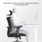 SIHOO M18 Ergonomic Desk Chair, Swivel Chair With Adjustable Lumbar Support, Headrest And Armrest, Height Adjustment and Rocker Function, Back-Friendly Office Chair, Load Capacity: up to 150 kg - Image 5