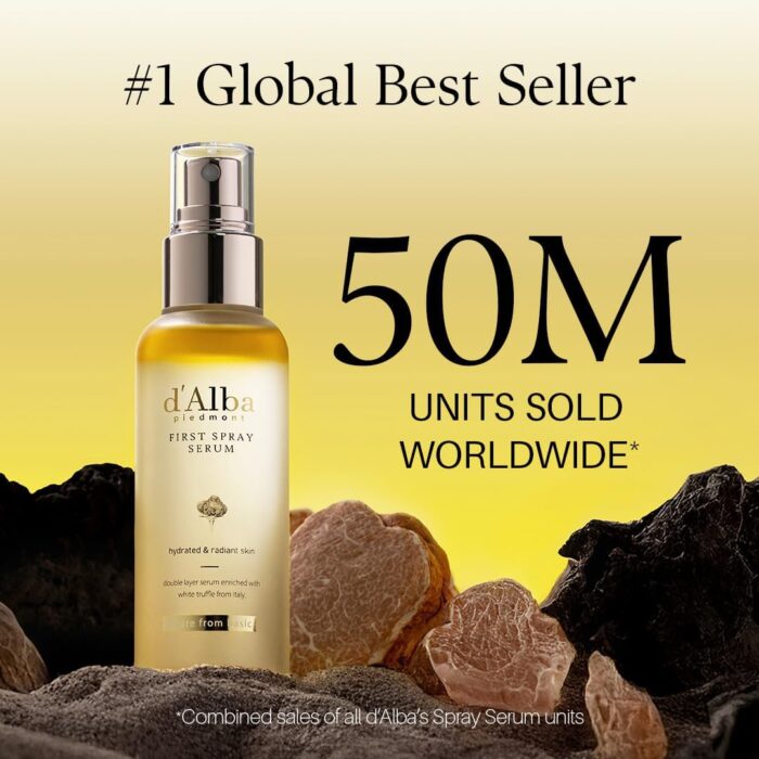d'Alba Piedmont Italian White Truffle First Spray Serum, Vegan Skin Care, Hydrating Face Moisturizer, Glow Serum for Radiant Skin, Non Comedogenic, All In One Mist 100ml - Image 2