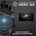 Logitech G502 HERO High Performance Wired Gaming Mouse, HERO 25K Sensor, 25,600 DPI, RGB, Adjustable Weights, 11 Programmable Buttons, On-Board Memory, PC / Mac - Black - Image 3