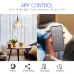 CNBINGO WiFi Smart Light Switch Work with Alexa, Google Assistant, Multi-Way Control by Smart Life App, Single Touch Light Switch, Black Glass Panel, LED Backlight, 1-Gang, Neutral Wire Required - Image 6