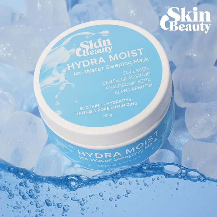 J Skin Beauty HYDRA MOIST Ice Water Sleeping Mask, 300g Fast absorbing.With cooling effect - Image 5