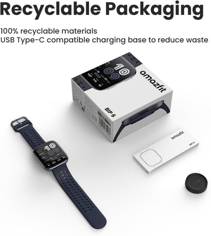 Amazfit Bip 6 Smart Watch 46mm, 14 Day Battery, 1.97" AMOLED Display, GPS & Free Maps, AI, Bluetooth Call & Text, Health, Fitness & Sleep Tracker, 140+ Workout Modes, 5 ATM Water-Resistance - Image 6