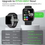 FITVII Health & Fitness Tracker 2024 (Answer/Make Calls), Smart Watch with 24/7 Heart Rate and Blood Pressure, Sleep Tracking, Blood Oxy-gen Monitor, 120+ Sport Mode Waterproof Activity Tracker - Image 2