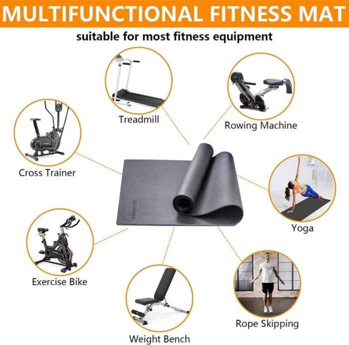PROIRON Exercise Equipment Mat Bike Bicycle Trainer Floor Protector Mat High Density Fitness Gym Mat for Fitness & Exercise Equipment - Available in 3 Size Options - Image 6