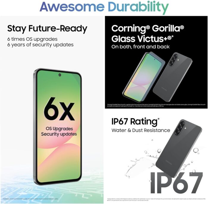 Samsung Galaxy A56 5G (Awesome Olive, 12GB, 256GB) | Awesome Intelligence: Circle to Search, Intelligent Editing | Awesome 6 OS & 6 Years Security Updates | IP67- International - Image 8