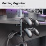 PAIFIEVD 3-in-1 Headphone Stand Holder,Headset Holder with Adjustable Clamp& Rotating Arm,Universal PC Gaming Accessory Headset Stand - Image 2