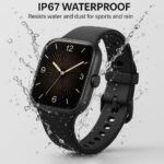 Smart Watch for Girls Boys Teens Men Women – Fitness Tracker with Blood Pressure Heart Rate Monitor, Call Message Notification, Sleep Monitor, Bluetooth Smartwatch for Android iOS (Black) - Image 3