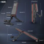 PASYOU Adjustable Weight Bench, Full Body Workout Strength Training Bench Press Foldable Incline Decline Bench Sit Up Exercise Equipment for Home Gym PA300/PA400/PA500 - Image 7