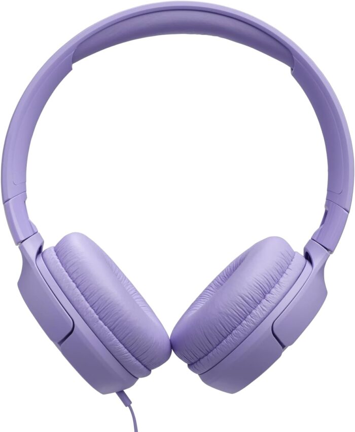 JBL Tune 520C USB-C Wired Headphones – Hi-Res Audio, Pure Bass Sound, 3-Button Remote, Padded On-Ear Design – Purple - Image 9