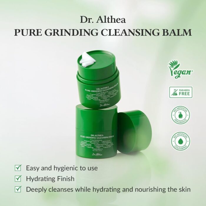 Dr.Althea Pure Grinding Cleansing Balm | Hygenic One-Step Makeup Remover with Madecassoside | Non-Greasy Sorbet Texture | Gentle, Soothing for All Skin Types | Korean Vegan Skincare | 1.69 Fl Oz - Image 2