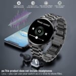 FILIEKEU Men Women Smart Watch Bluetooth Calls Heart Rate Sleep Monitor Steps Mens Smart Watch IP67 Waterproof Fitness Tracker Casual Black Stainless Steel Smart Watches for Android iOS - Image 6