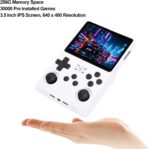 Retro Gaming Console, Handheld Game Console 3.5 Inch 640x480 Screen, Retro Video Game Console 256GB Memory 30000 Games Built in 45 Emulator (White) - Image 5