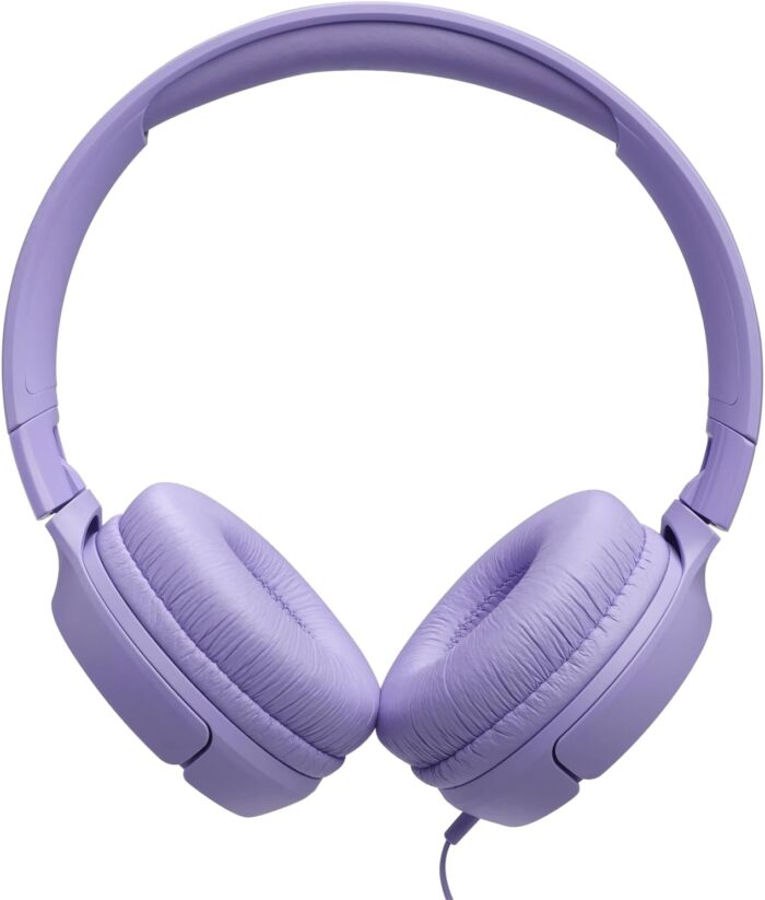 JBL Tune 520C USB-C Wired Headphones – Hi-Res Audio, Pure Bass Sound, 3-Button Remote, Padded On-Ear Design – Purple - Image 6