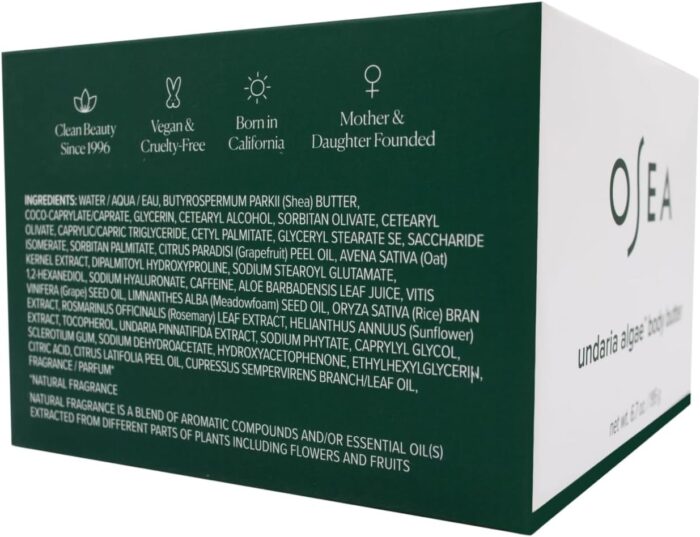 OSEA Malibu Undaria Algae Body Butter Ultra Hydrating Whipped Shea + Ceramides - 6.7 oz - Clean Vegan Skincare and Body Care - Body Moisturizer, Cream, Luxury Beauty Product for Dry Skin - Image 6