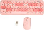 Sorandy Modern Wireless Keyboard Optical Mouse Combo, Colorful Cute Silent Ergonomic Slim and Compact Wireless Keyboard 2.4G with Numeric Pad for Laptop Computer Compatible with (Pink Mixed Color) - Image 6