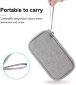 Portable Electronic Accessories Bag Organizer, Travel Gadgets Storage Case Pouch Cable Organizer compatible for Charger USB Cables SD Memory Cards Earphone Flash Hard Drive Phone Power Bank - Image 4