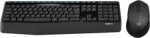 Logitech MK345 Wireless Keyboard and Mouse Combo, Full-Sized Keyboard with Palm Rest, Right-Handed Mouse, 2.4 GHz Wireless USB Receiver, Compatible with PC, laptop, Arabic Layout - Black