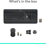 Logitech MK540 Advanced Wireless Keyboard and Mouse Combo for Windows, 2.4 GHz Unifying USB-Receiver, Multimedia Hotkeys, 3-Year Battery Life, for PC, Laptop - Image 11