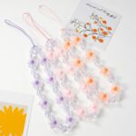 Meefisher 1-2 PCS Flower Beaded Mobile Phone Charms Lanyard Aesthetic Sweet Cute Phone Wrist Strap Anti-Lost Chain for Women Girls - Image 4