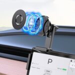 Exrp for Tesla Phone Mount, MagSafe Strongest Magnet Power Magnetic Car Phone Holder Mount for Tesla 3/Y Accessories Fits for All iPhone & Android Phones - with Magnetic Ring - Image 4
