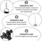 Morwealth Forearm Wrist Roller Blaster Exercise Trainer Weight-Bearing Wider Nylon Straps Arm Strength Training Fitness Equipment Anti-Slip Home Gym Workout - Image 4