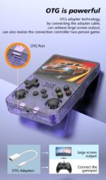 QuantumG - R36S Retro Handheld Game Console with 3.5 Inch IPS HD Display, Linux System, 1000 Inbuilt Games, 64GB Game Card – Compact Pocket Video Game (Black) - Image 4