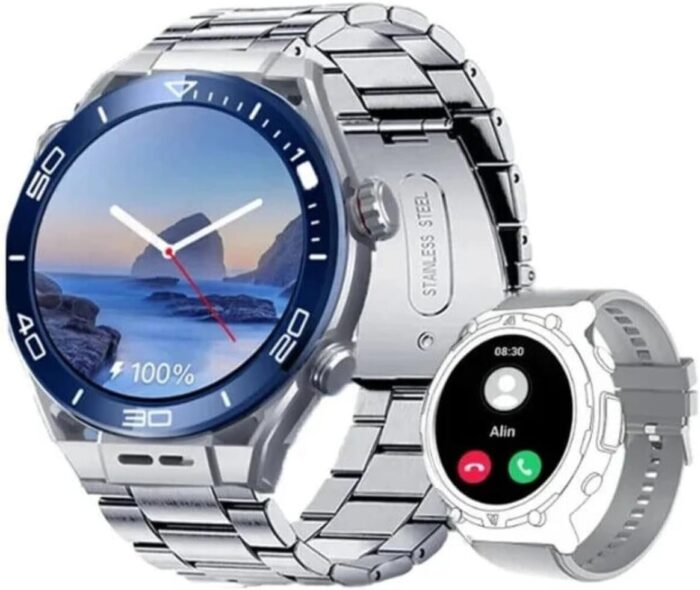 CY01 5G Smart Watch/Fitness Tracker, Heart Rate & Blood Pressure Monitor, GPS, Waterproof, Sleep Tracker, Touch Screen, Call & Message Alerts, Long Battery, iOS & Android Compatible