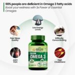 HIMALAYAN ORGANICS Omega 3 6 9 Vegan Natural Nutrition Supplement for Muscle, Bone, Heart & Skin - 90 Veg Capsules - Image 5
