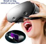3D VR Headset for iPhone & Android, Adjustable Virtual Reality Glasses with Controller, Compatible with 5.0"-7.0" Phones, HD Anti-Blue Lenses, Comfortable PU Leather - Ideal for Movies & Mobile Games - Image 5
