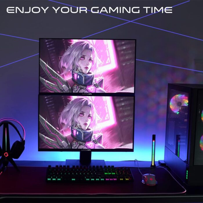 GAMEON 24 inch monitor, Full HD 1920x1080p HDMI and VGA with Ergonomic Tilt, Eye Care Technology with Blue Light Filter and Anti-Glare, Adaptive-Sync and Built-in-speakers - Image 6