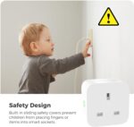 Lumive Smart Plug Works with Alexa Google Home WiFi Smart Home Timer Remote Control Energy Consumption Monitoring 16A 110V/220V (16A) - Image 6