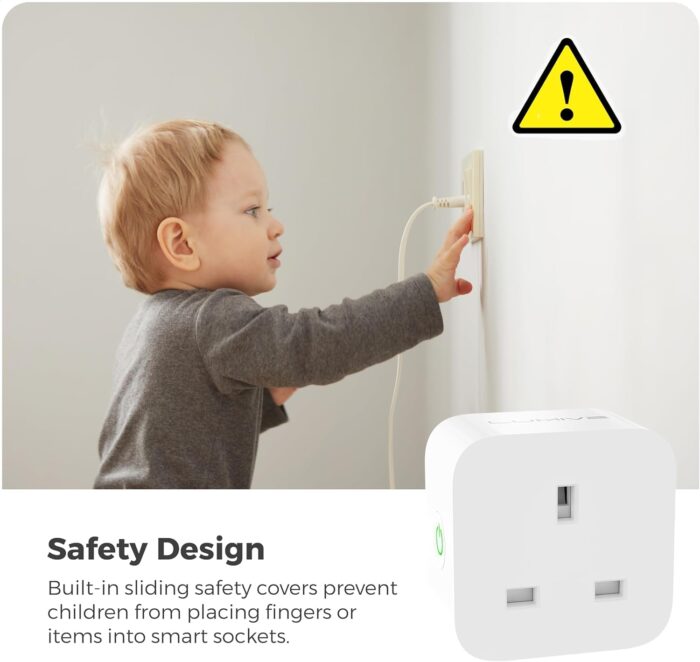 Lumive Smart Plug Works with Alexa Google Home WiFi Smart Home Timer Remote Control Energy Consumption Monitoring 16A 110V/220V (16A) - Image 6