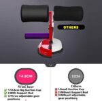 Adjustable Sit Up Bar, Sit-up Floor Bar Self-Suction with 3 Gear Positions Abdominal Muscle Training Body Stretching Fitness Equipment for Home Work Travel - Image 5
