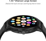 PEJE Smart Watch - Smart Watches For Men,1.43" AMOLED, Muslim Prayer Alerts, 120+ Sports Modes, SpO2/HR/Sleep Tracker, IP68 Waterproof Smartwatch, iOS/Android - Perfect for Men. (Black) - Image 5