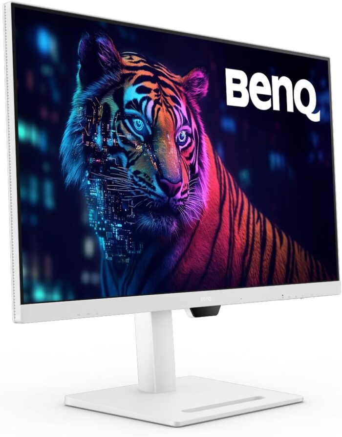 BenQ GW3290QT 31.5” 2560x1440 QHD IPS USB-C Ergo Eye-Care Monitor, Noise Filter Speakers, Noise Cancellation Mic, Optional Base Cover GC01 with Functions, Daisy Chain, Height Adjustment - Image 5