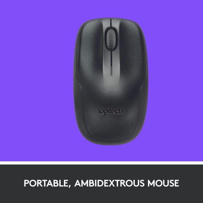 Logitech MK220 Wireless Keyboard And Mouse Combo (English & Arabic Layout) - Compact Size - Long Battery Life 24 Month For Keyboard and 12 Month for Mouse - Image 3
