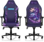 Secretlab Titan Evo Fortnite Battle Bus Gaming Chair - Reclining, Ergonomic, Comfortable Computer Chair with 4D Armrests, Headrest & Lumbar Support - Regular - Purple/Blue - Leatherette - Image 2