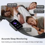 FITVII Health & Fitness Tracker 2024 (Answer/Make Calls), Smart Watch with 24/7 Heart Rate and Blood Pressure, Sleep Tracking, Blood Oxy-gen Monitor, 120+ Sport Mode Waterproof Activity Tracker - Image 4