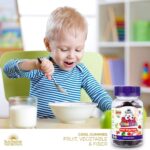Sunshine Nutrition Cool Gummies Fruit Vegetable & Fiber For Kids, 90 Gummies | No Sugar Coating | Vegan | Black Currant Flavor - Image 2