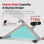 Sunny Health & Fitness Foldable Hyperextension Roman Chair W/Back Extension, Home Gym Sit Up Bench for Glute & Ab Workouts, Optional Adjustment Incline & Multi-Function Heavy-Duty Exercise Equipment - Image 4