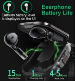 2-in-1 Smartwatch with TWS Earbuds | 2.01” HD Touchscreen, IP67 Waterproof Fitness Tracker | Bluetooth Wireless Headphones | Heart Rate, Blood Pressure, Sleep Monitor | Smart Watch for Men & Women - Image 5