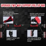 CLOUDFOUR Pull Up Bar, Adjustable Strength Training Chin up Bar, Door Workout Bar with Foam Grips, Indoor Fitness Bar Equipment for Home Gym Sports Exercise Upper Body Workout, Safe Locking Non-slip - Image 2