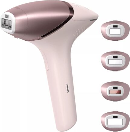 PHILIPS Lumea IPL Epilator with 4 attachments for Face, Body, Underarm and Bikini, Cordless, Model: BRI958/60, Rose Gold