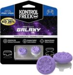 FPS Freek Galaxy Purple for PlayStation 4 (PS4) and PlayStation 5 (PS5), Performance Thumbsticks, 3D Texture Thumb Grip Stick Joystick Thumbstick, Thumbstick Extender for PS5 (1 High-Rise, 1 Mid-Rise)