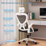 Gaming Chair, Computer Chair with Fabric，Office Chair with Armrest & Adjustable Seat, Ergonomic Video Game Chair with Neck and Massage Lumbar Support - Image 3