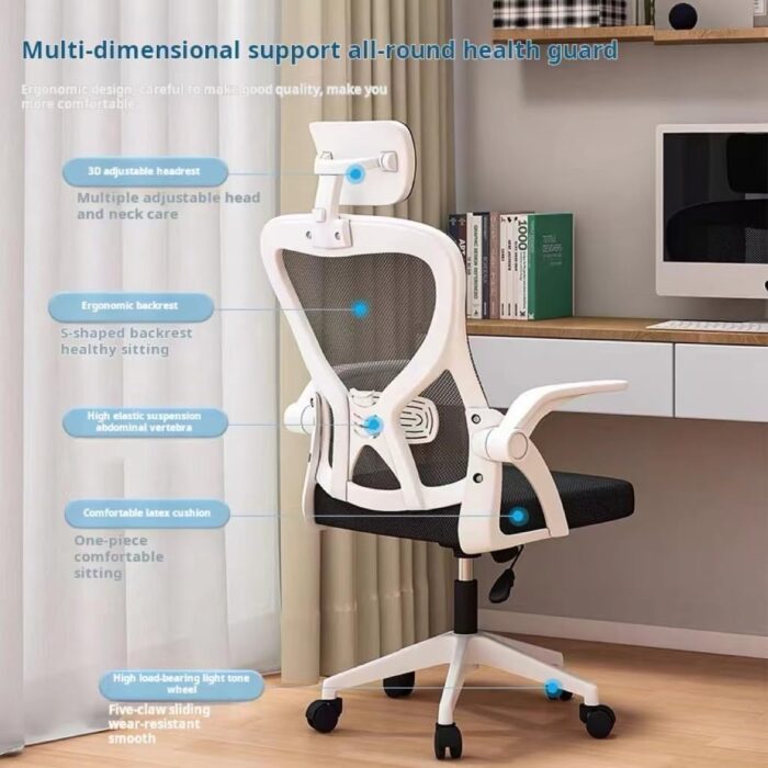 Gaming Chair, Computer Chair with Fabric，Office Chair with Armrest & Adjustable Seat, Ergonomic Video Game Chair with Neck and Massage Lumbar Support - Image 3